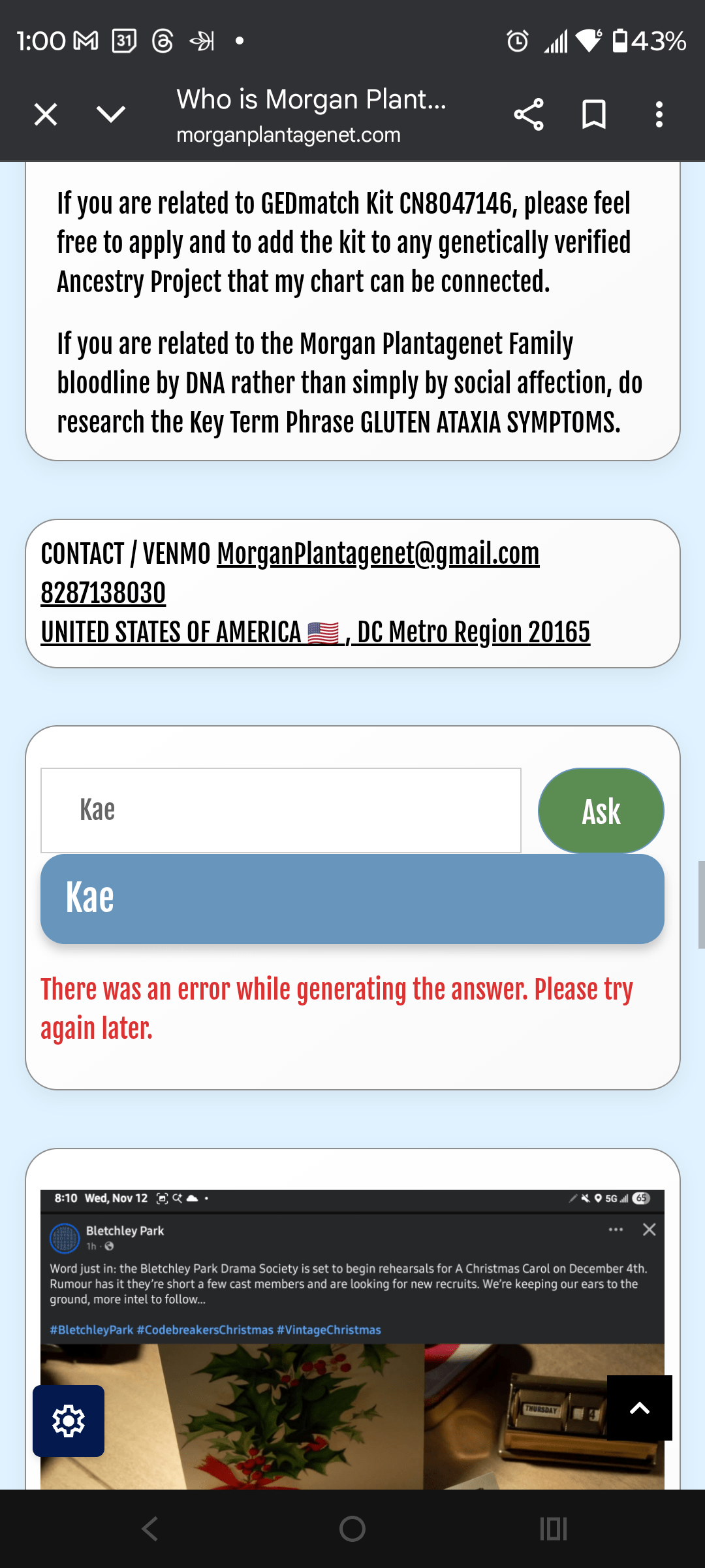 1000127294 - Morgan Plantagenet: Ancestral Cryptology and Genetic Cartography News 1000127294