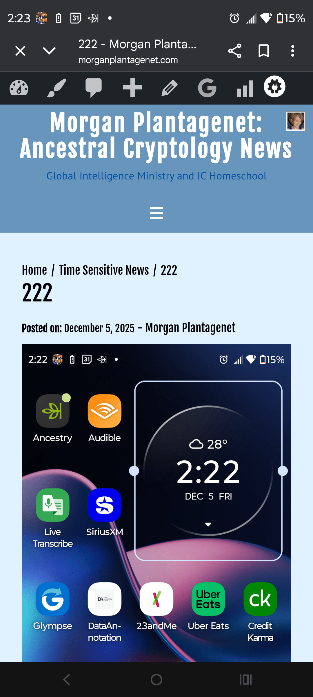 1000130355 - Morgan Plantagenet: Ancestral Cryptology and Genetic Cartography News 1000130355