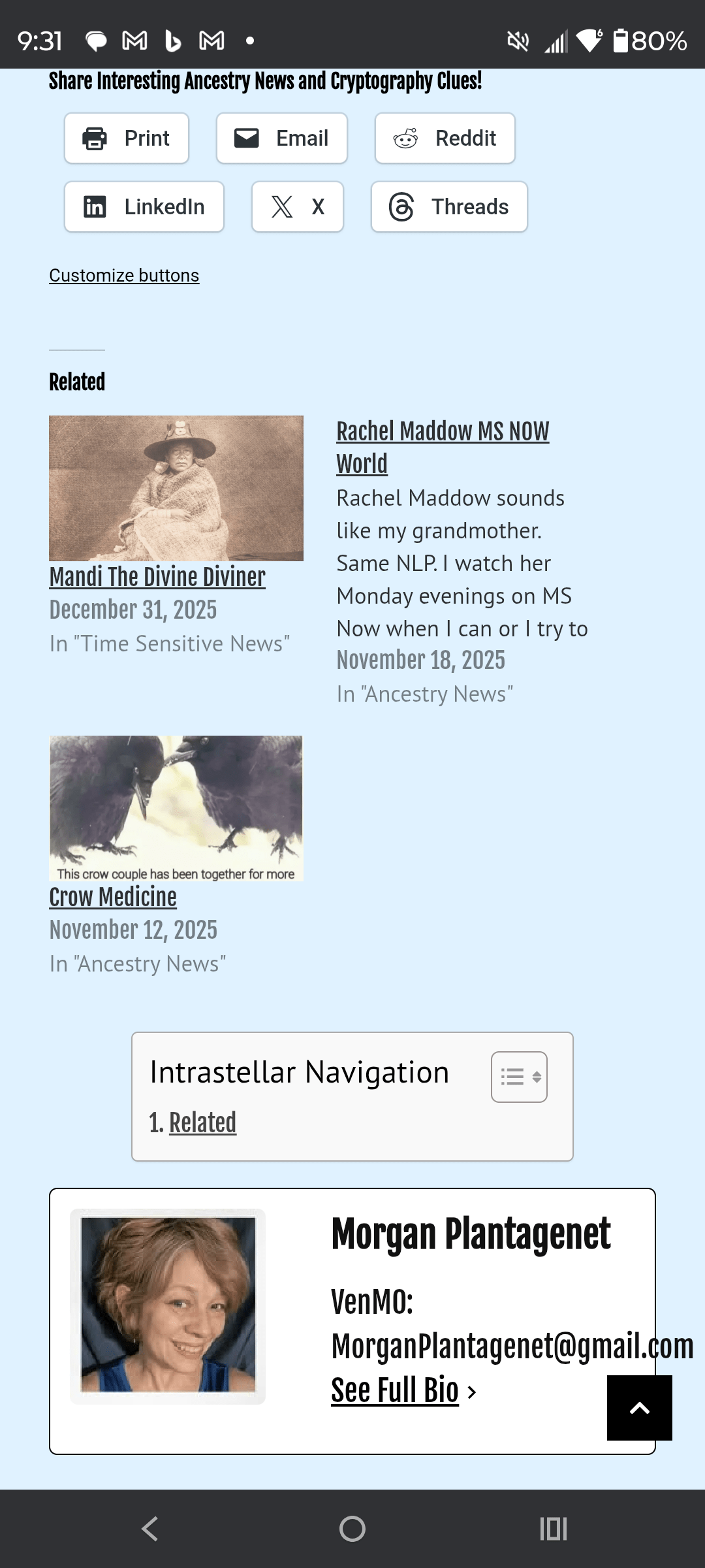 - Morgan Plantagenet: Ancestral Cryptology and Genetic Cartography News