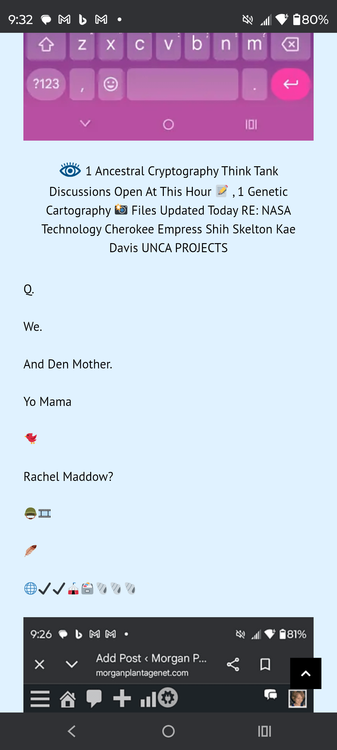 - Morgan Plantagenet: Ancestral Cryptology and Genetic Cartography News