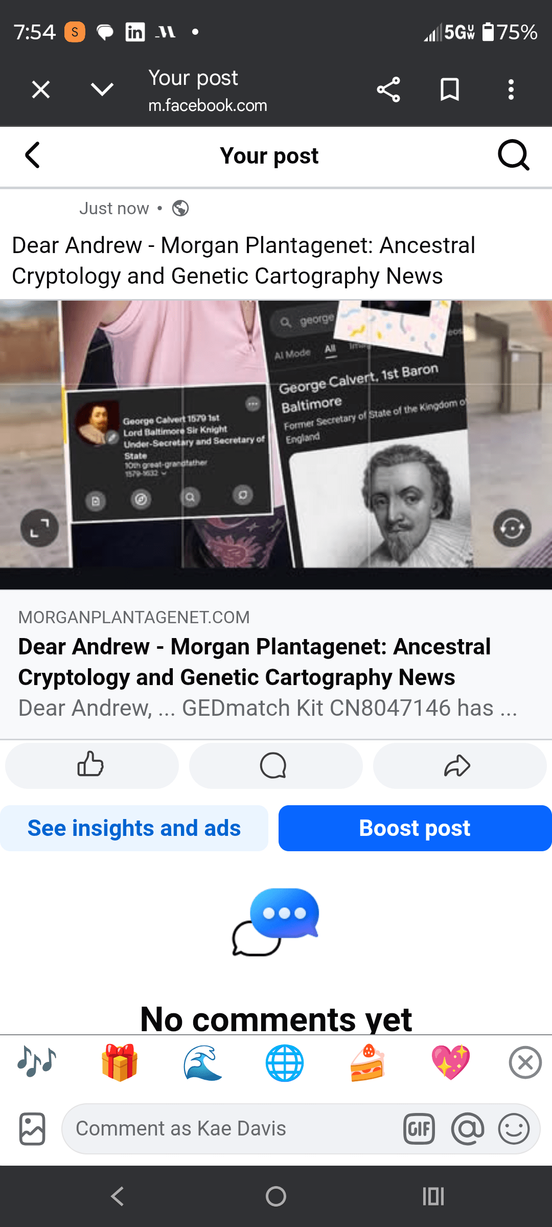 - Morgan Plantagenet: Ancestral Cryptology and Genetic Cartography News