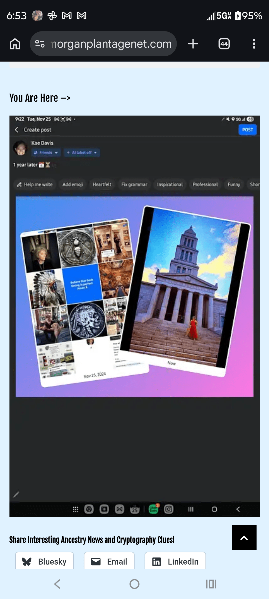 - Morgan Plantagenet: Ancestral Cryptology and Genetic Cartography News