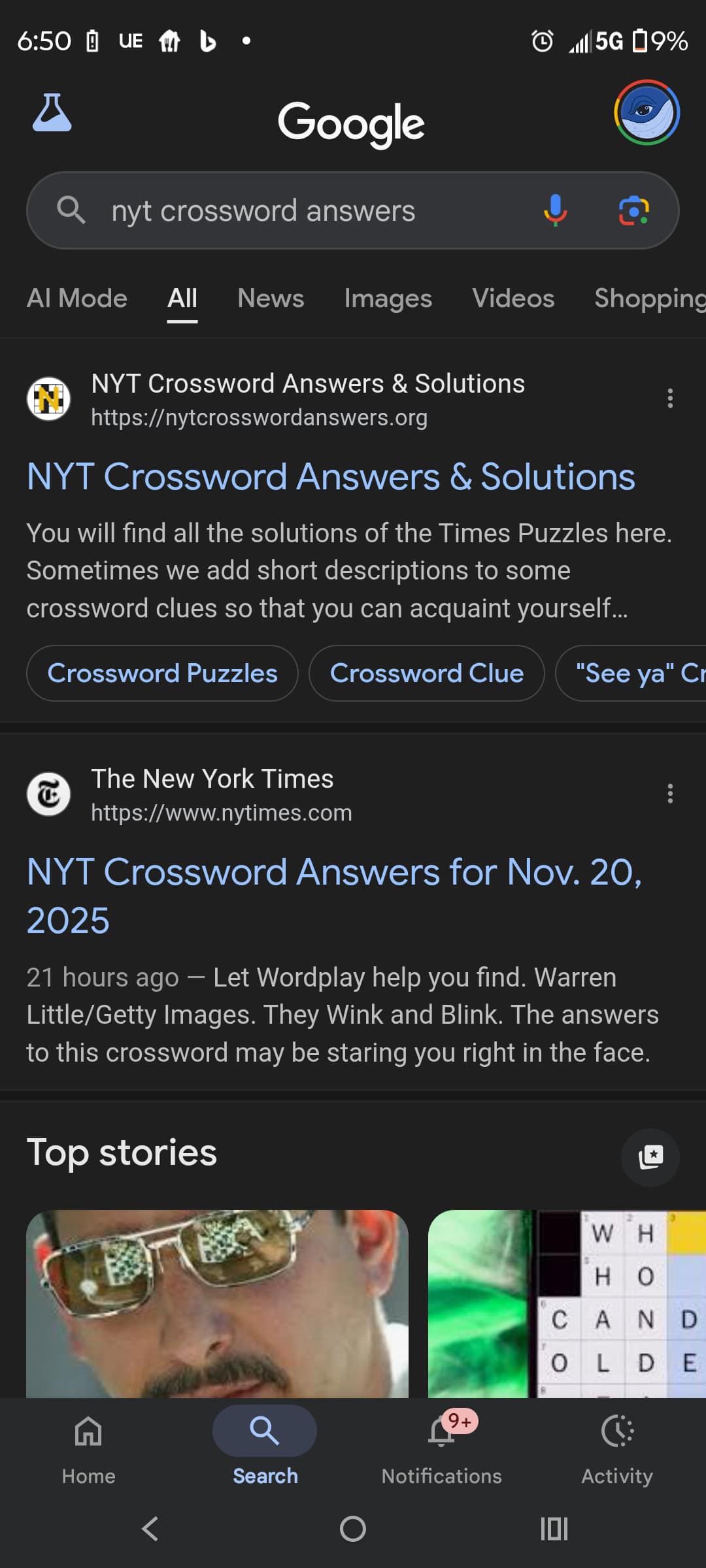 NYT Crossword Qnswers