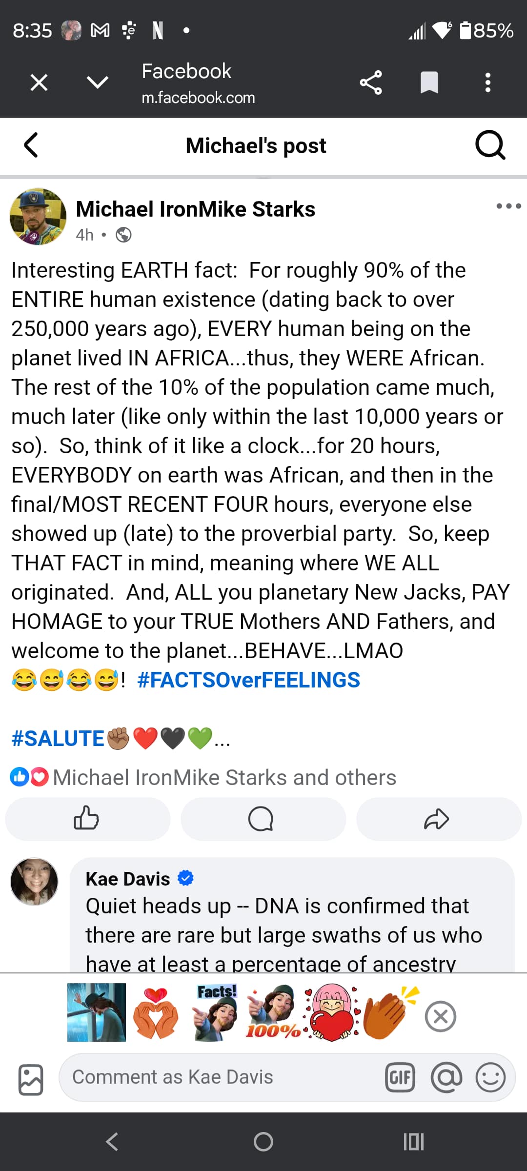 On African DNA Ancestry Myths and Bioluminescence