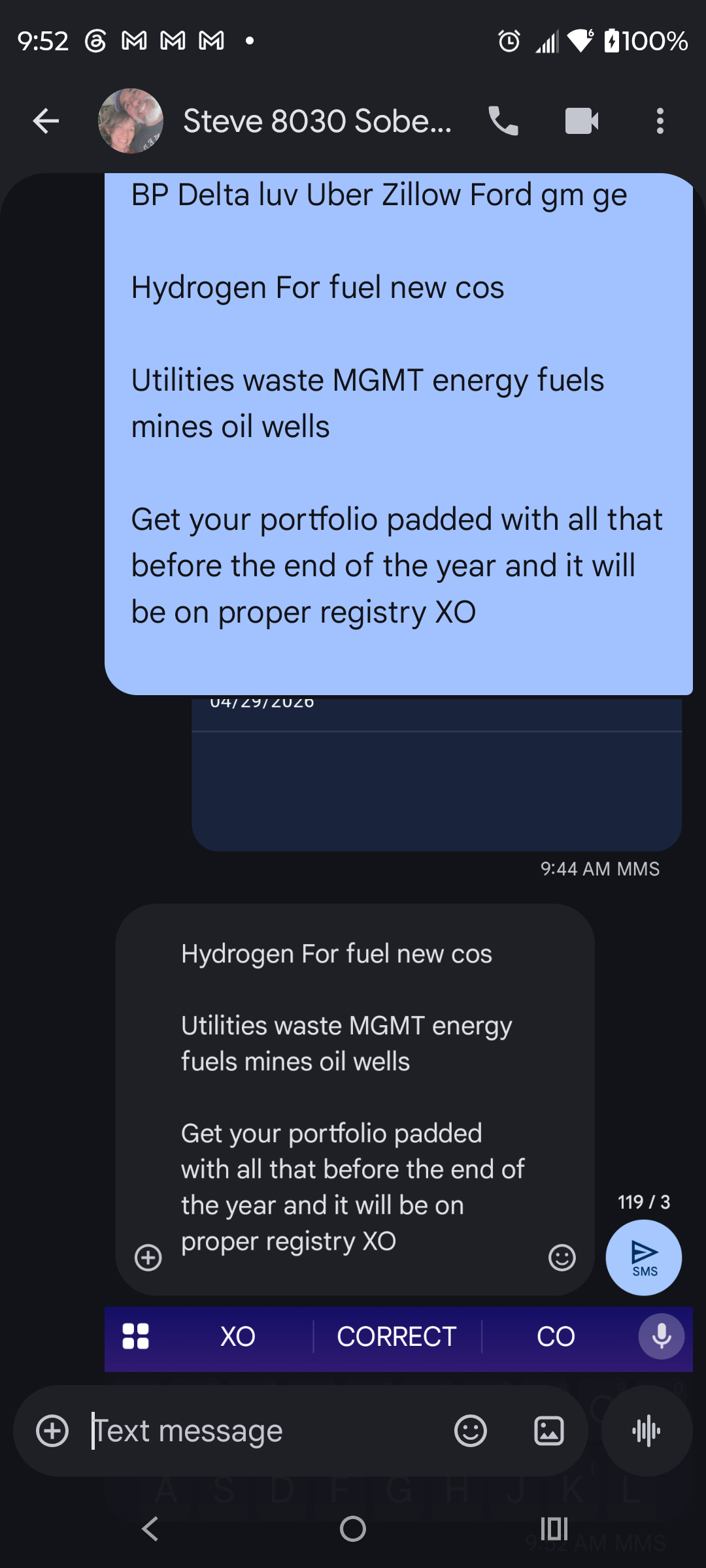 Just The Tip: XO Correct CO