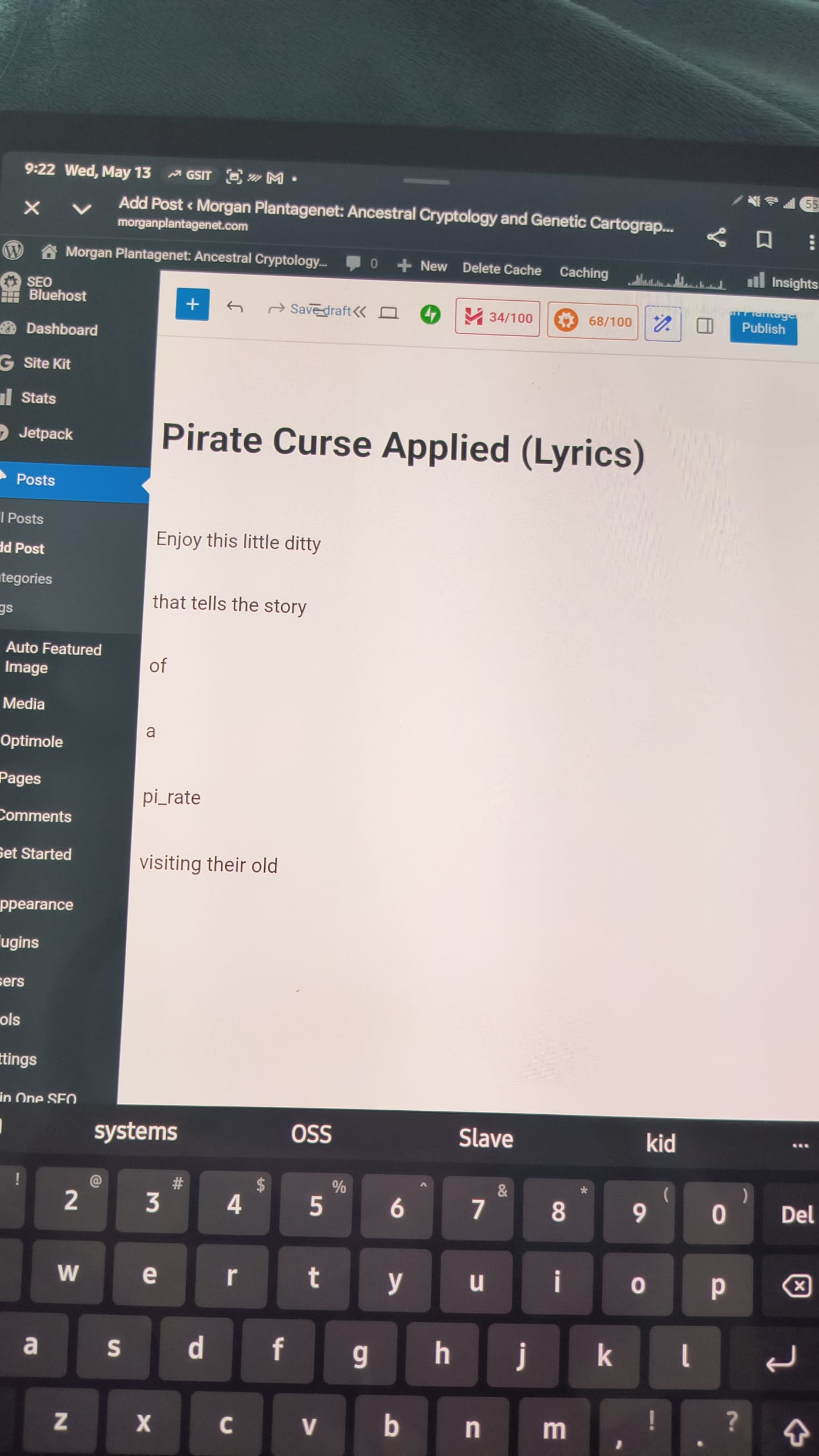 Pirate Curse Applied (Lyrics)