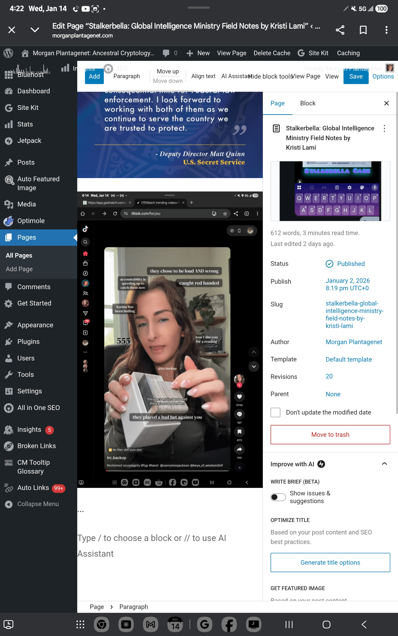 - Morgan Plantagenet: Ancestral Cryptology and Genetic Cartography News