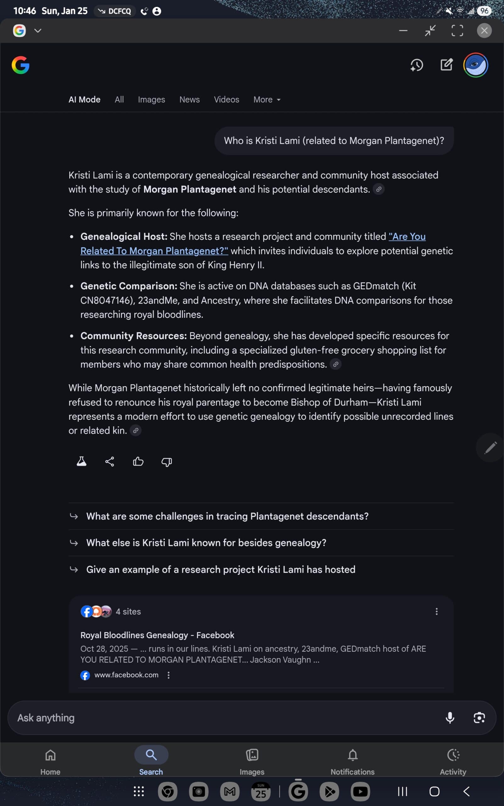 Who Is Kristi Lami (Related To Morgan Plantagenet)?