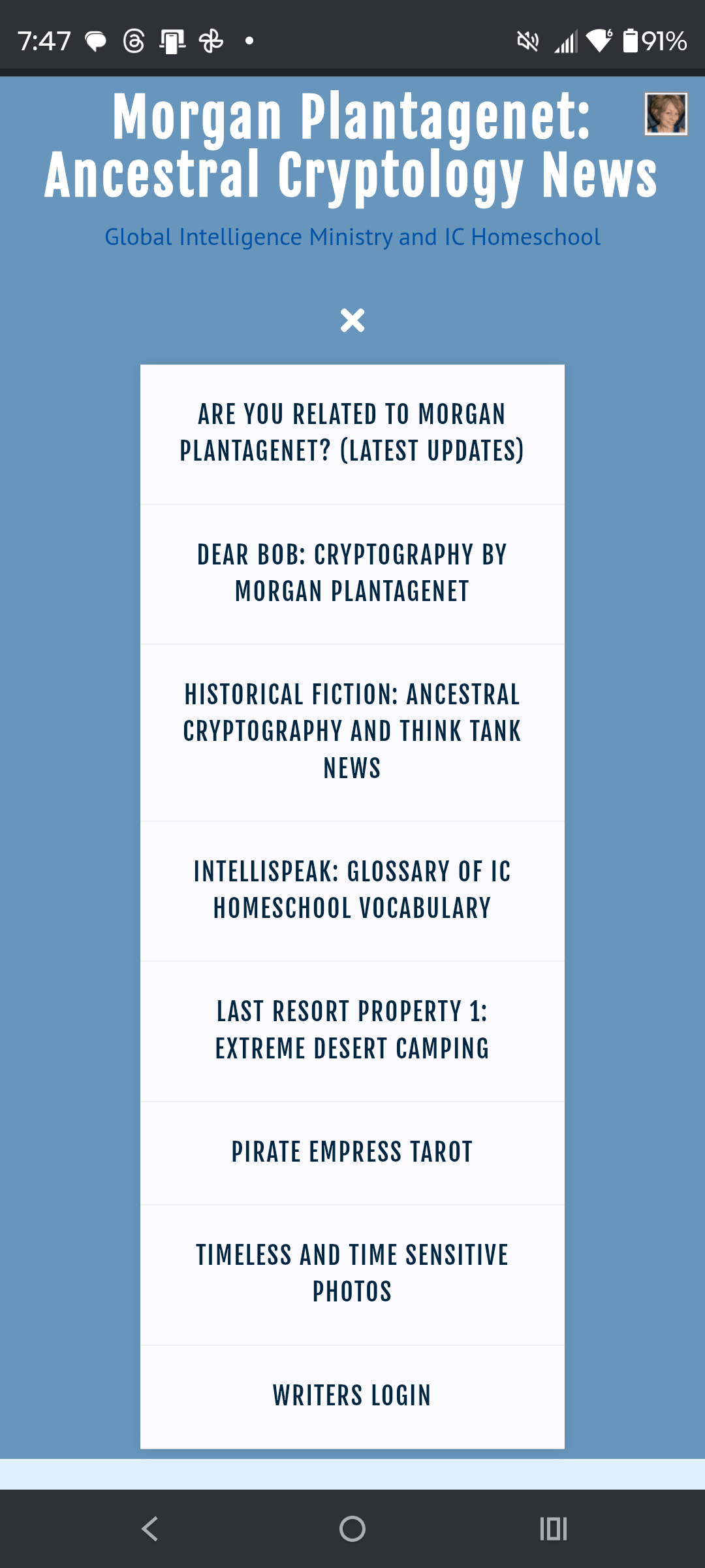 - Morgan Plantagenet: Ancestral Cryptology and Genetic Cartography News