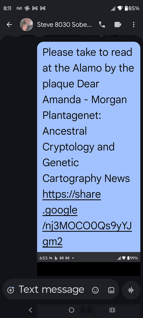 - Morgan Plantagenet: Ancestral Cryptology and Genetic Cartography News