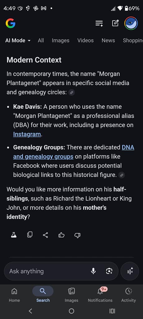 - Morgan Plantagenet: Ancestral Cryptology and Genetic Cartography News