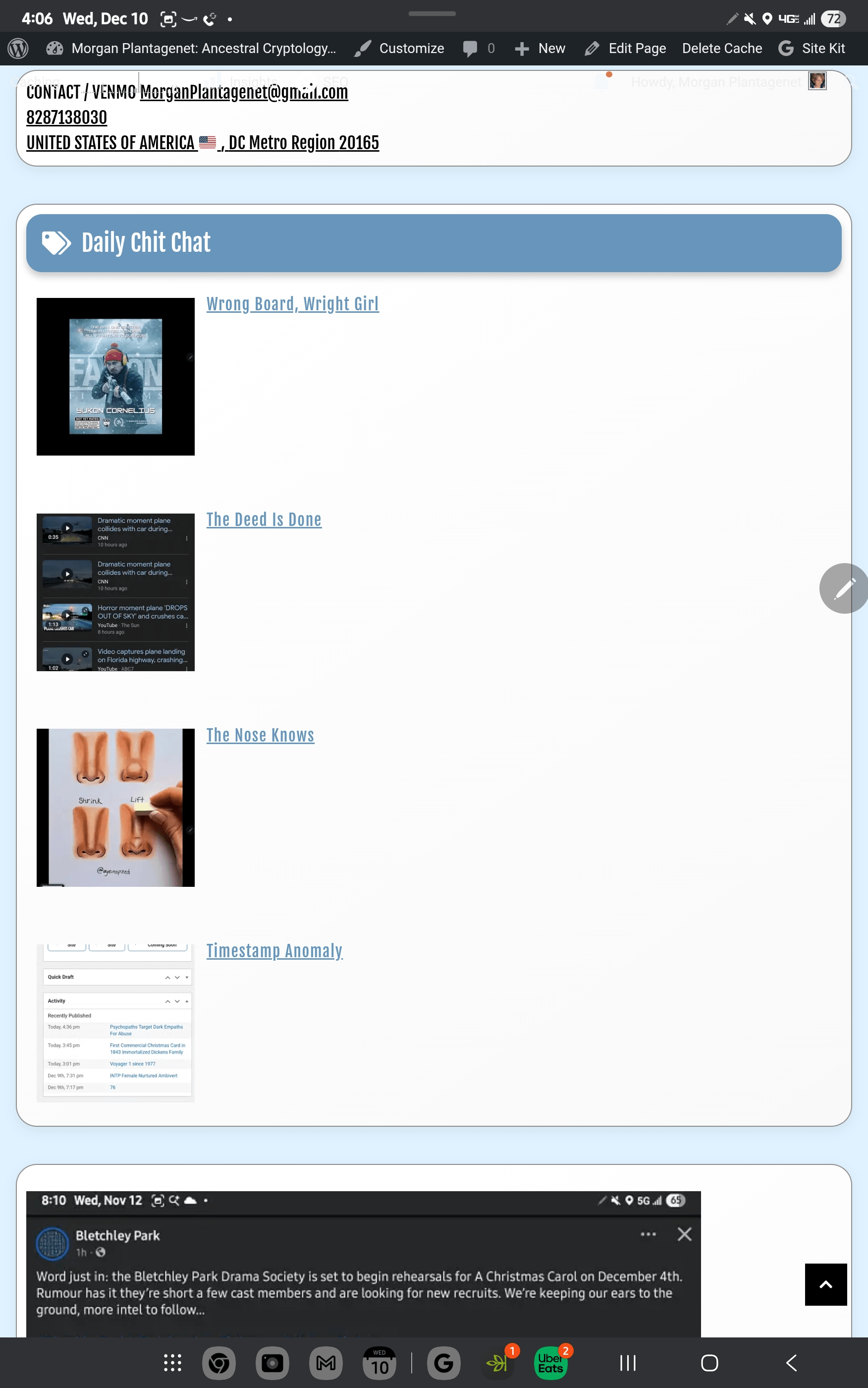 - Morgan Plantagenet: Ancestral Cryptology and Genetic Cartography News