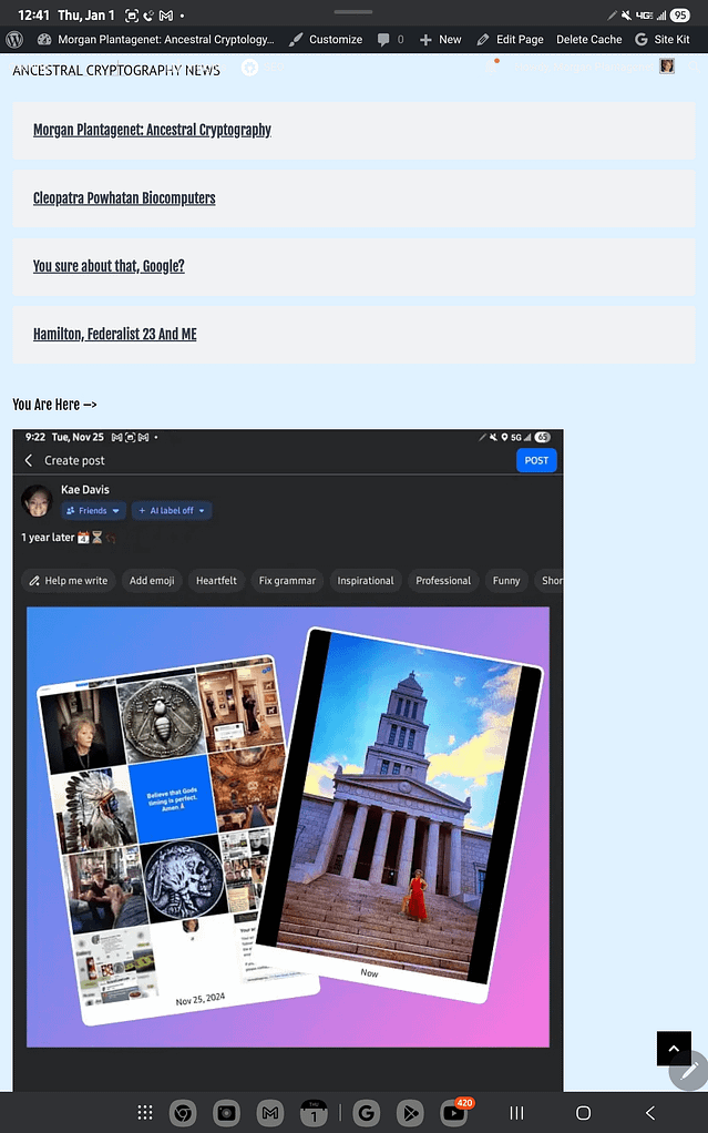 - Morgan Plantagenet: Ancestral Cryptology and Genetic Cartography News