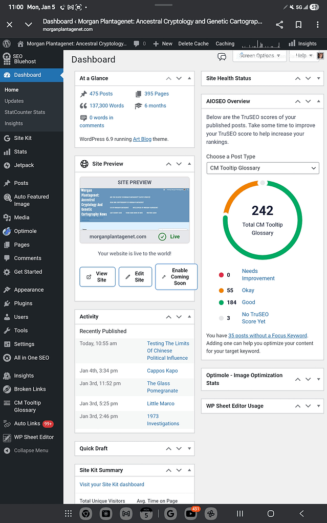 - Morgan Plantagenet: Ancestral Cryptology and Genetic Cartography News