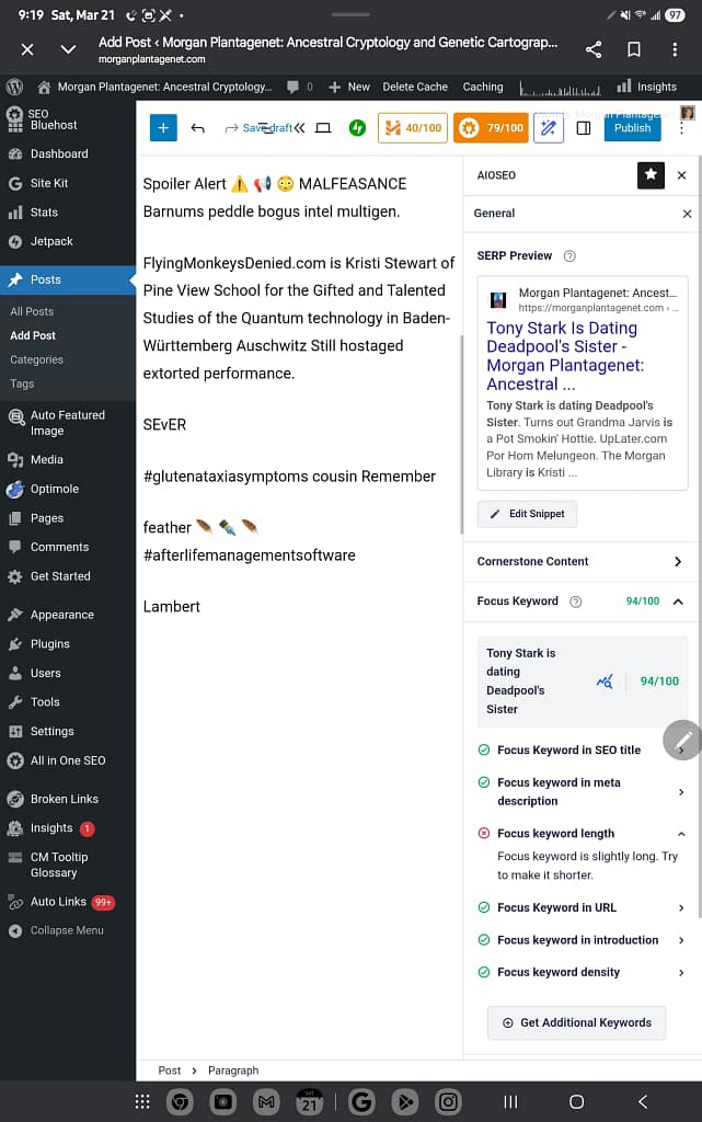 - Morgan Plantagenet: Ancestral Cryptology and Genetic Cartography News