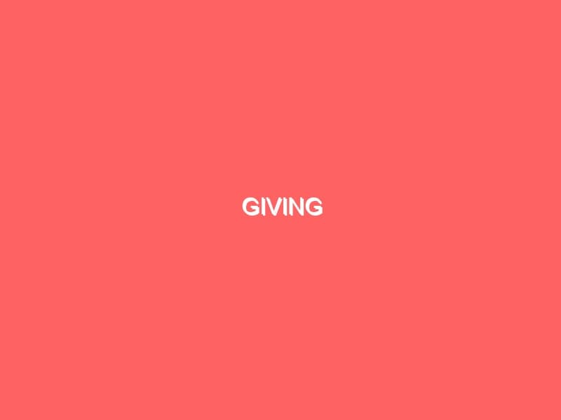 Giving