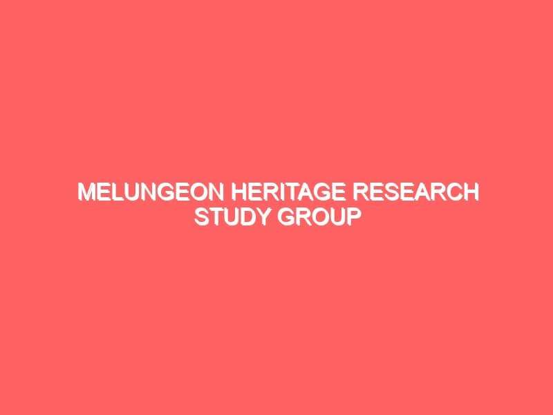Melungeon Heritage Research Study Group