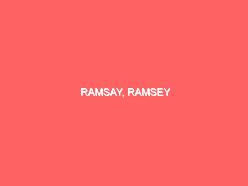 Ramsay Ramsey