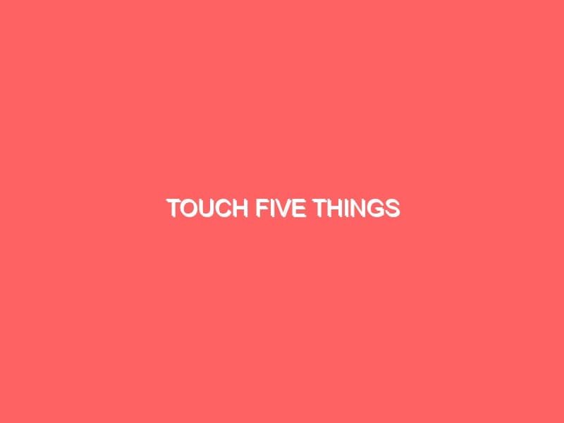 Touch Five Things