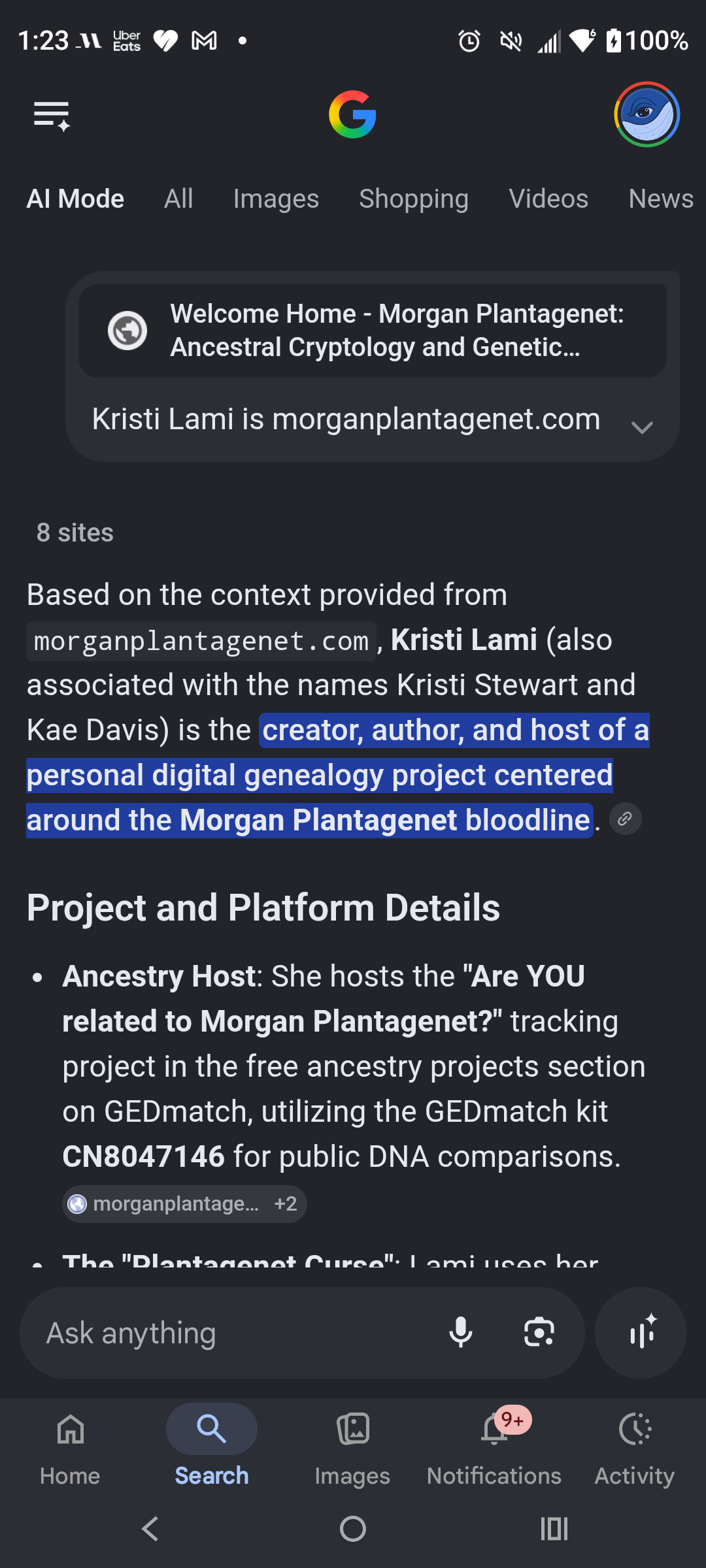 - Morgan Plantagenet: Ancestral Cryptology and Genetic Cartography News