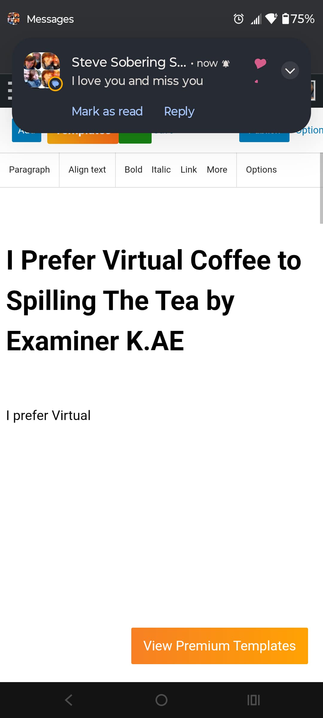 I Prefer Virtual Coffee to Spilling The Tea by Examiner K.AE