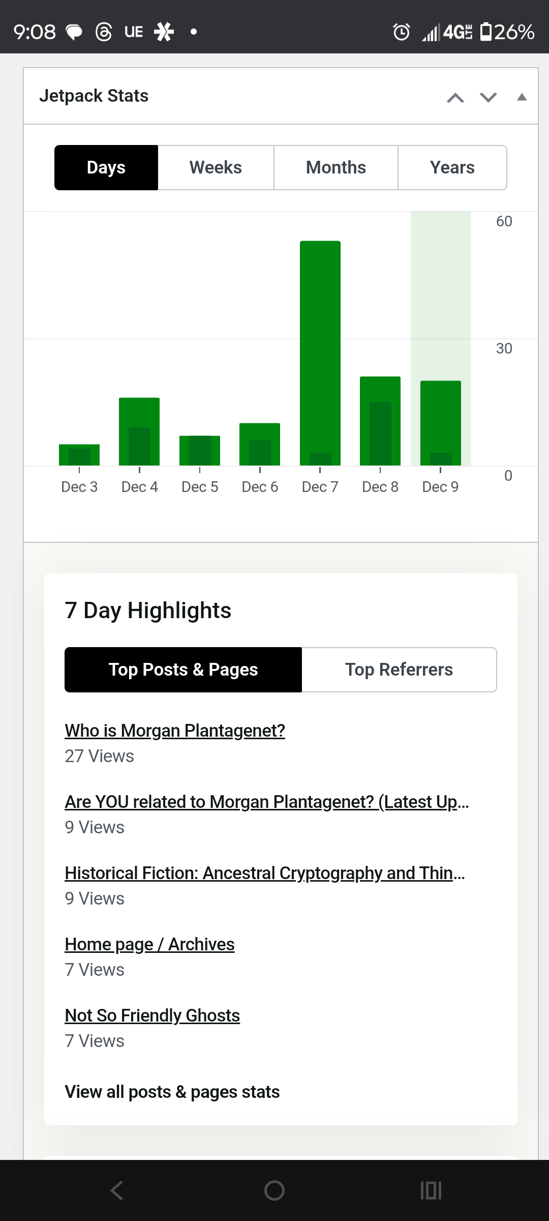 - Morgan Plantagenet: Ancestral Cryptology News