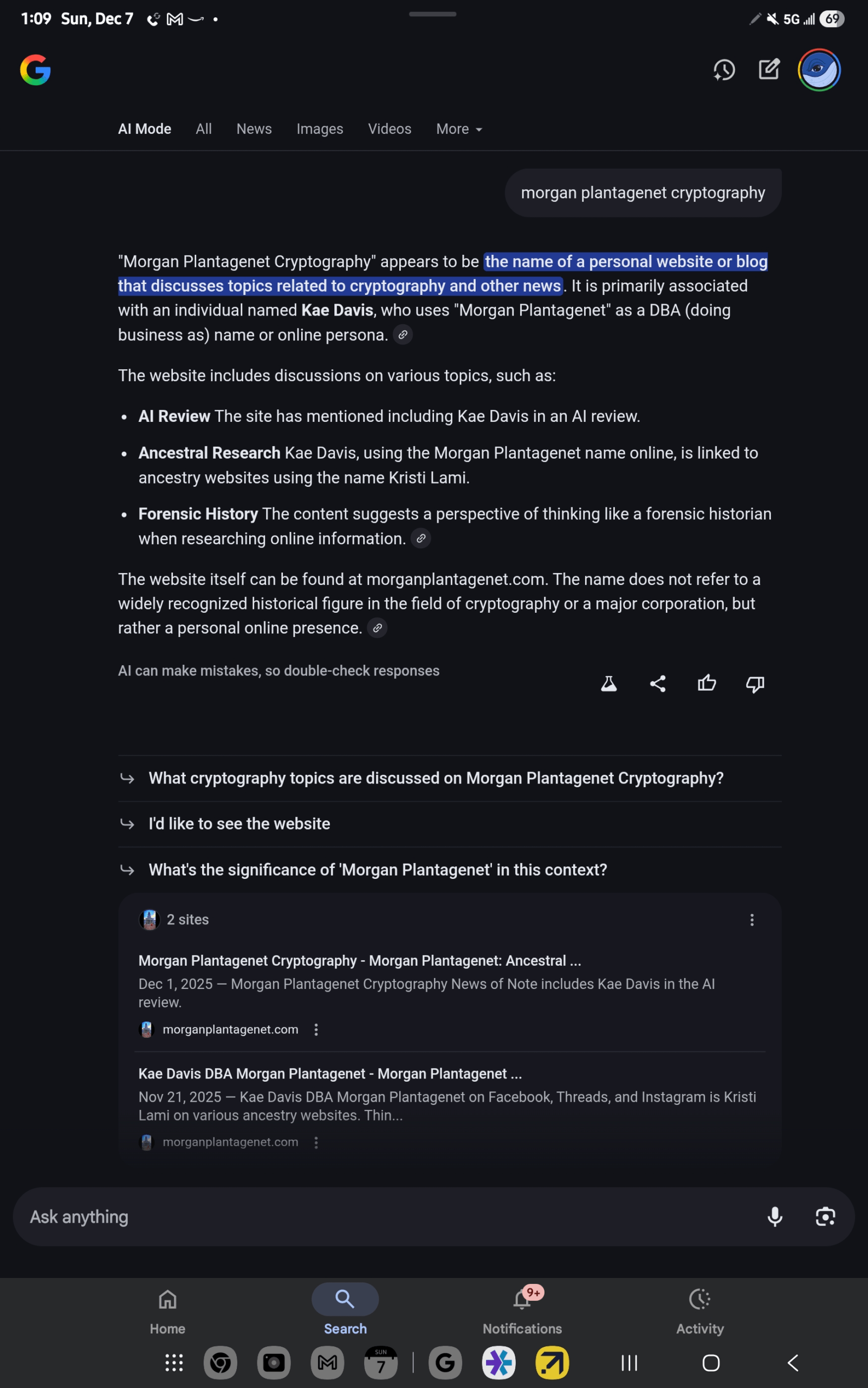 1000040958 - Morgan Plantagenet: Ancestral Cryptology News 1000040958