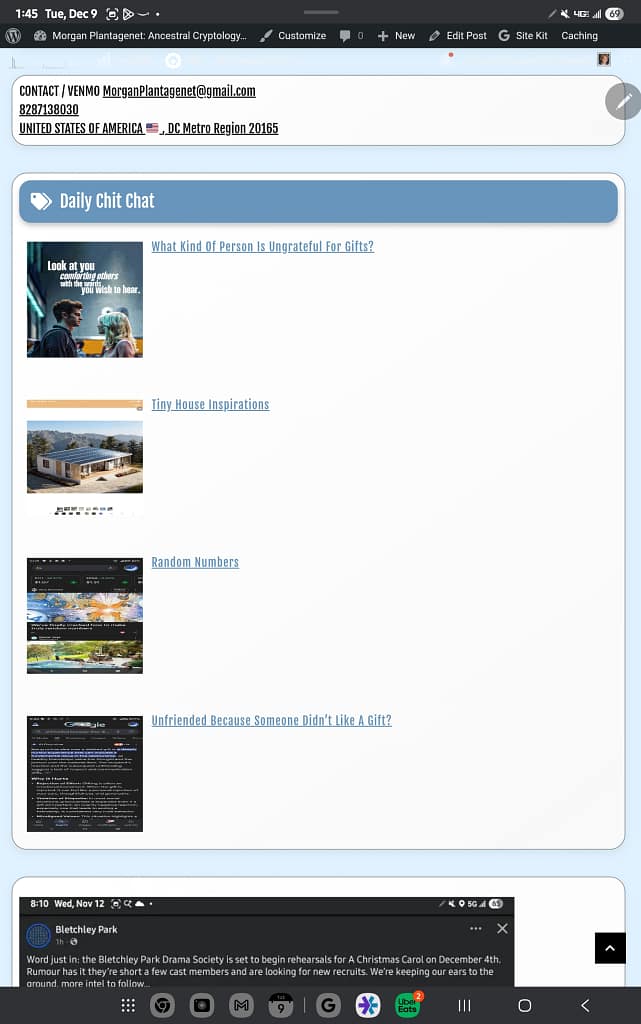 - Morgan Plantagenet: Ancestral Cryptology News