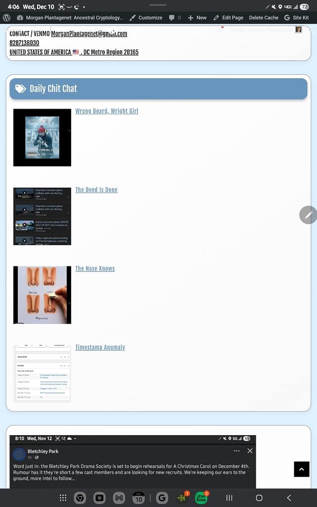 - Morgan Plantagenet: Ancestral Cryptology News