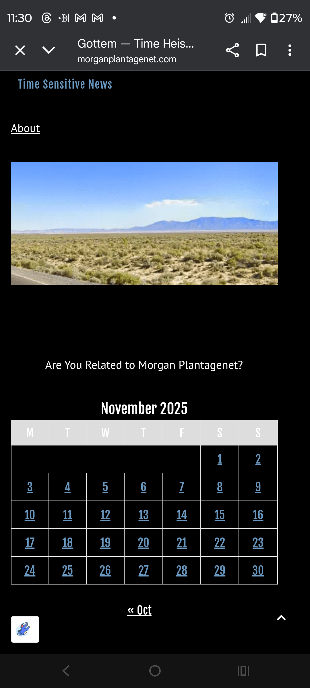 - Morgan Plantagenet: Ancestral Cryptology News