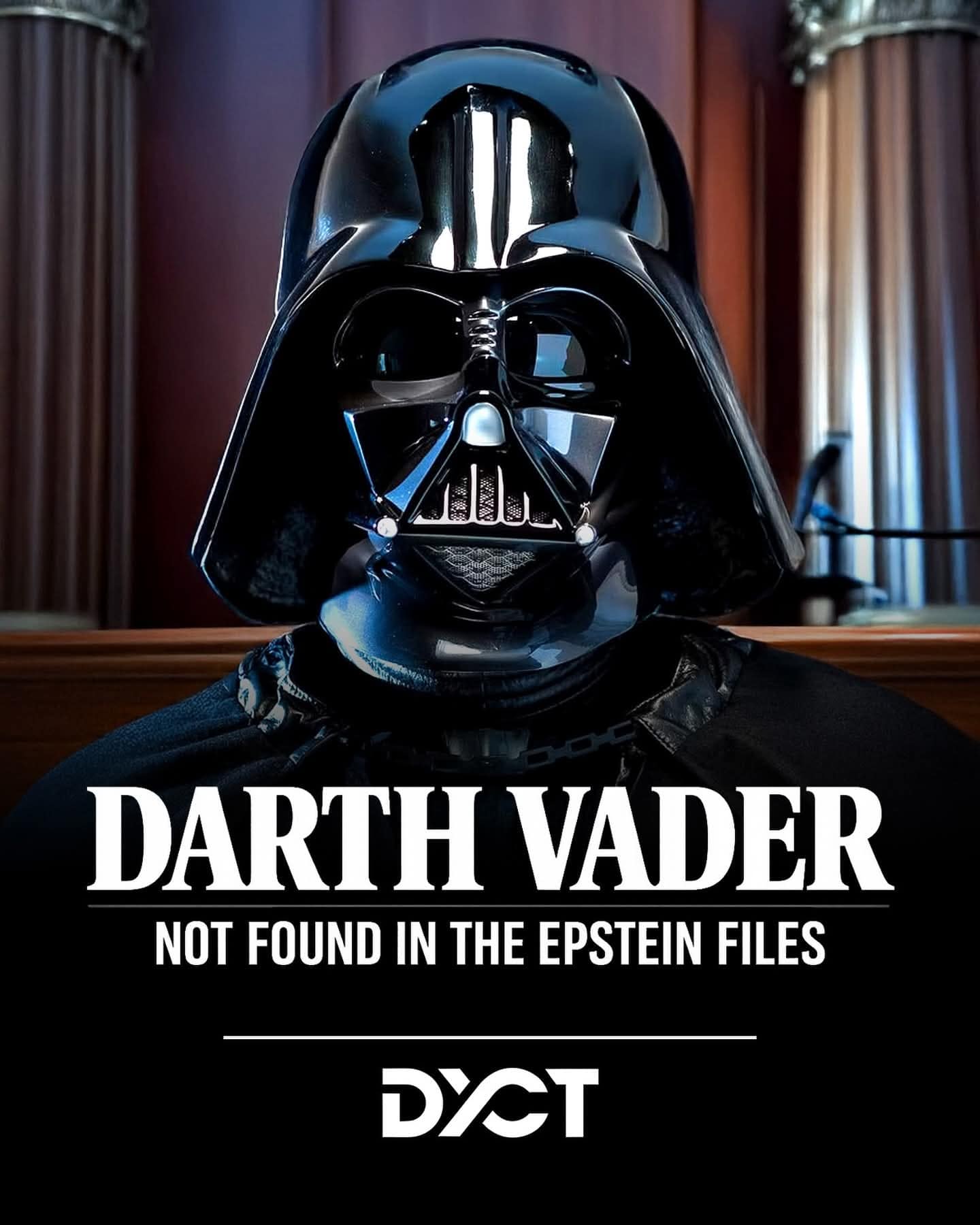 Darth Vader Marked Safe From The Epstein Scandal?