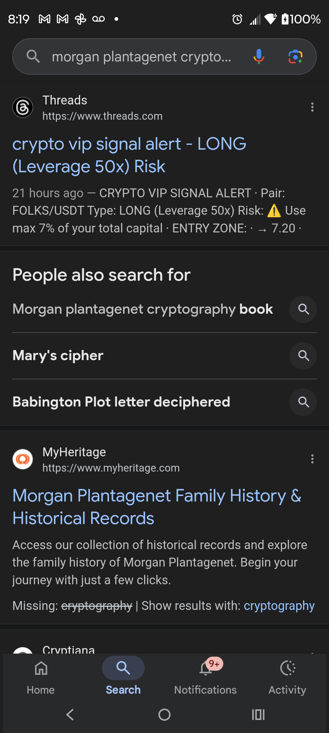 1000126410 - Morgan Plantagenet: Ancestral Cryptology News 1000126410