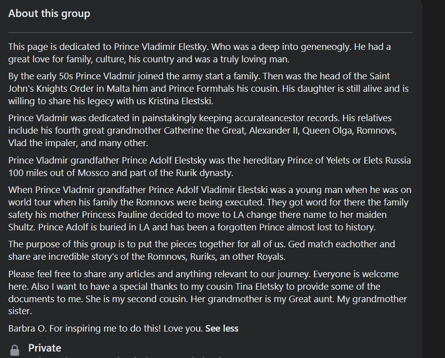 Prince Vladimir Eletsky - Morgan Plantagenet: Ancestral Cryptology News Prince Vladimir Eletsky